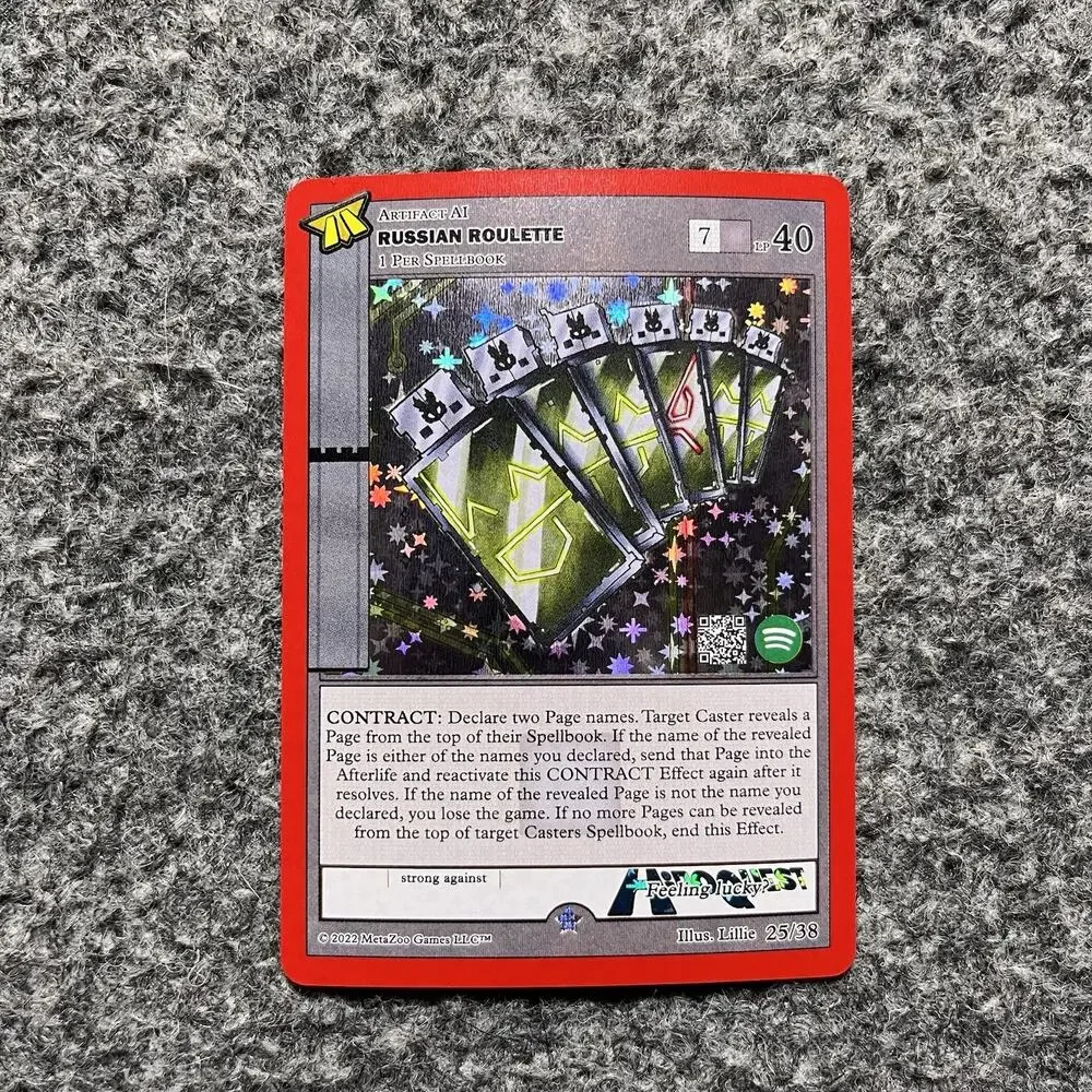 Metazoo HiroQuest Russian Roulette Full Holo 25/38 Spotify Music NM Pack Fresh